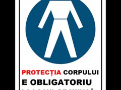 Placuta protectia corpului e obligatoriu la locul de munca