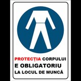 Placuta protectia corpului e obligatoriu la locul de munca